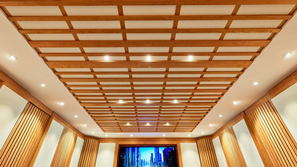 Esperio akoestisch plafond met verlichting